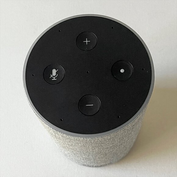 Amazon Echo 2nd Generation Smart Speaker Alexa with Power Cord Gray - Picture 3 of 7